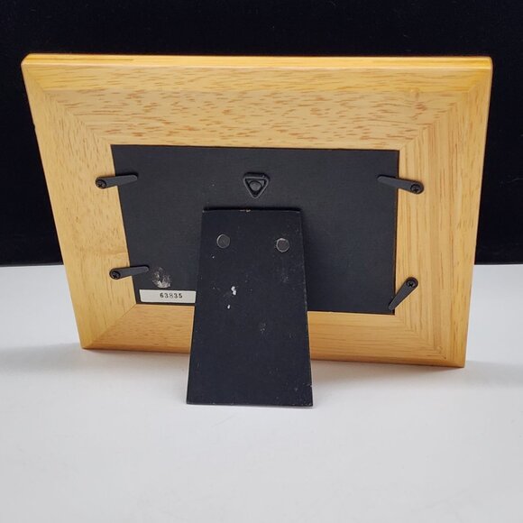 Fetco Noahs Ark Wooden Picture Frame With Giraffes Zebras & Chickens 4.5x3 - Picture 7 of 11